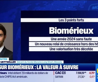 Replay BFM Bourse - Valeur ajoutée : Ils apprécient : Biomérieux - 26/11