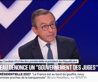 Replay BFM Politique - Bruno Retailleau, candidat LR à l'élection présidentielle confirme vouloir inscrire dans la Constitution que la France est un pays de tradition judéo-chrétienne
