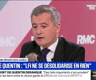 Replay Face à Face - Mort de Quentin Deranque: Gérald Darmanin se dit effaré que Jean-Luc Mélenchon n'ait pas dit clairement c'est inacceptable