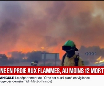 Replay BFM Première - Incendie en Espagne: un feu de forêt fait au moins 12 morts près d'Almeria