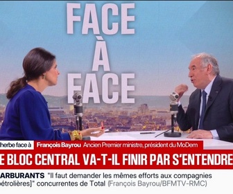 Replay Face à Face - Qui peut dire ce que sont les projets pour la présidentielle?, s'interroge François Bayrou