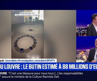Replay BFM Grand Soir - Casse du Louvre : le butin estimé à 88 millions d'euros - 21/10