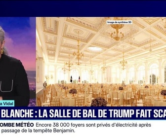 Replay 20H BFM - LE CHOIX D'ELSA VIDAL - La salle de bal que Donald Trump veut faire construire à la Maison Blanche fait scandale