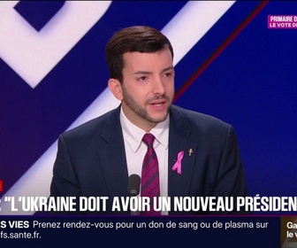 Replay BFM Politique - Jean-Philippe Tanguy, député RN de la Somme, espère que l'Ukraine récupère sa souveraineté pour la paix