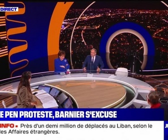 Replay Julie jusqu'à minuit - Le Pen proteste, Barnier s'excuse - 24/09