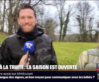 Replay Week-end première - Ça fait cinq mois qu'on attend cette journée: la saison de la pêche à la truite est ouverte