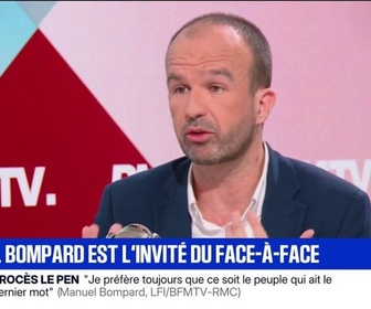 Replay Face à Face - Sécurité: À chaque fois que vous mettez quatre caméras, vous pouvez mettre un effectif humain, je préfère mettre un effectif humain, assure Manuel Bombard (LFI)