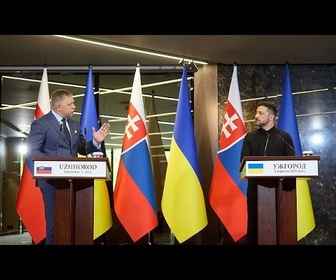 Replay Zelensky et Fico évoquent une coopération pragmatique lors de leur première réunion bilatérale