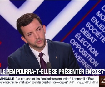 Replay BFM Politique - Procès de Marine Le Pen: Jean-Philippe Tanguy, député RN de la Somme, estime probable qu'elle puisse se présenter en 2027, puisque je sais qu'elle est innocente