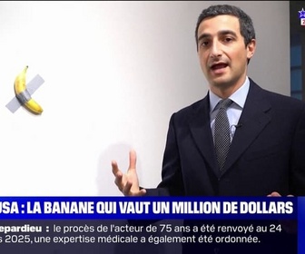 Replay L'image du jour - Bientôt aux enchères, cette célèbre banane scotchée sur un mur est estimée à plus d'un million de dollars