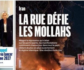 Replay Dans la presse - Iran : La rue défie les mollahs