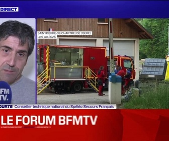 Replay 20H BFM - Ils vont bien: Bernard Tourte (Spéléo Secours Français) donne des nouvelles des trois spéléologues coincés en Isère