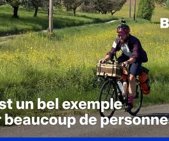 Replay ROBIN DE BFM - Pour sensibiliser aux effets de la malbouffe et aux bienfaits du sport, il parcourt 25.000 km à vélo en passant devant tous les McDonald's de France