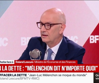 Replay Face à Face - Annulation de la dette: Jean-Luc Mélenchon, s'il fait ce qu'il dit avec Matthieu Pigasse à ma place, c'est la crise financière assurée, estime le ministre de l'Économie Roland Lescure