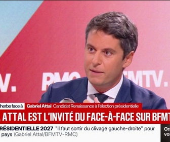 Replay Face à Face - Les Français ont été victimes de la dissolution, moi y compris, affirme Gabriel Attal, candidat Renaissance à l'élection présidentielle et ancien Premier ministre