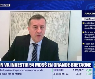 Replay BFM Bourse - USA Today : Amazon investira 27 mds $ en Grande-Bretagne d'ici 2027, par Eric Lafrenière - 24/06