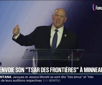 Replay 20H BFM - En réponse aux manifestations à Minneapolis, Donald Trump annonce envoyer son conseiller spécial anti immigration Tomas Homan