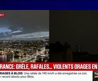 Replay BFM Grand Soir - Île-de-France : grêle, rafales… violents orages en cours - 27/06