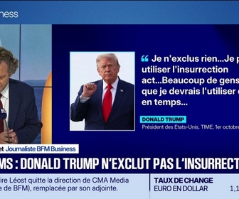Replay Good Morning Business - Midterms : Donald Trump n'exclut pas l'Insurrection Act