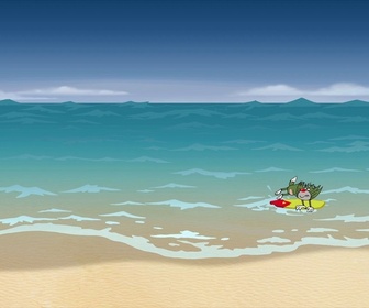Replay Oggy et les cafards - S03 E26 - Les princes de la glisse