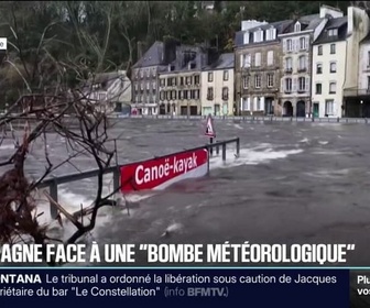 Replay 20H BFM - Vents violents, crues ... La Bretagne fait face à une bombe météorologique
