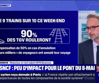Replay Doze d'éco - La grève SNCF devrait avoir peu d'impact sur les voyages durant le pont du 8-Mai