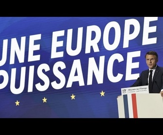 Replay Notre Europe peut mourir, avertit Emmanuel Macron, qui appelle à faire des choix maintenant