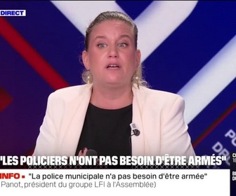 Replay BFM Politique - Sécurité: désarmement des policiers municipaux, suppression des caméras de surveillance... Mathilde Panot (LFI) revient sur certaines mesures prévues par son parti