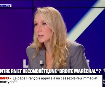 Replay BFM Politique - Marion Maréchal: Je n'ai jamais eu l'intention de retourner au Rassemblement national