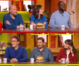 Replay Burger Quiz avec Omar Sy, Bérénice Béjo, François Damiens et Michel Hazanavicius
