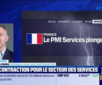 Replay BFM Bourse - L'éco du monde : France, l'indice PMI plonge en janvier - 21/02