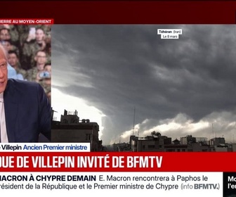 Replay BFM Politique - Guerre au Moyen-Orient: Les démocraties doivent dire ce que nous acceptons et ce que nous n'acceptons pas, affirme Dominique de Villepin, ancien Premier ministre