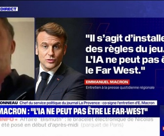 Replay BFM Story - L'IA ne peut pas être le Far West: les annonces d'Emmanuel Macron sur l'intelligence artificielle