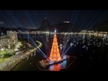 Replay Rio de Janeiro, au Brésil, dévoile un sapin de Noël flottant