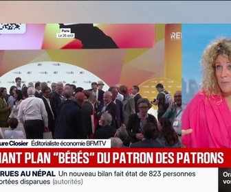 Replay BFM Première - ÉDITO - L'étonnant plan bébés du Medef