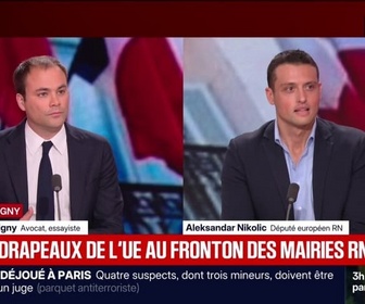 Replay SIGNÉ CONSIGNY - Retrait du drapeau de l'UE sur des mairies RN: C'est éclairant sur le RN, affirme Charles Consigny