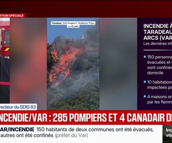 Replay 20H BFM - Incendie dans le Var: Le feu n'est pas encore fixé, indique Éric Grohin, directeur du SDIS 83