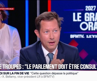 Replay Le Grand Oral 2027 - Envoi de troupes françaises en Arabie saoudite: C'est une très bonne décision, déclare François-Xavier Bellamy, vice-président des Républicains