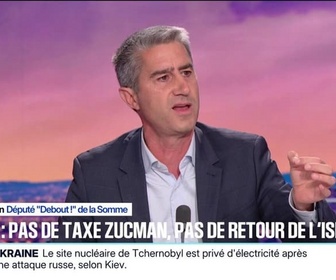 Replay 20H BFM - Crise politique: Il faut un changement, une vraie rupture, estime François Ruffin, député Debout! de la Somme