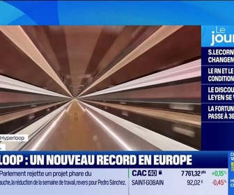Replay Good Morning Business - Nouveau record de vitesse en Europe pour l'hyperloop