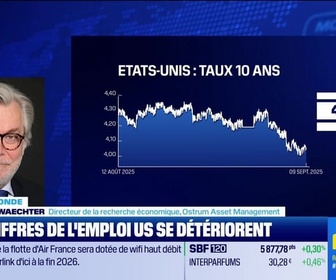 Replay BFM Bourse - L'éco du monde : C'est fait, le taux français passe au-dessus du taux italien - 09/09