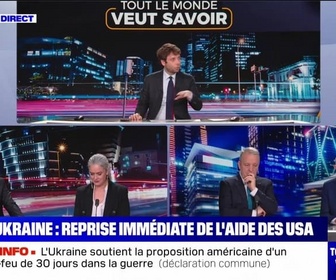 Replay Tout le monde veut savoir - Ukraine : reprise immédiate de l'aide des USA - 11/03