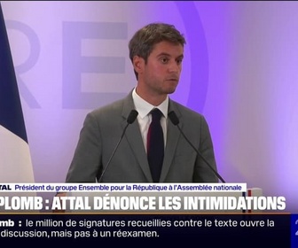 Replay 20H BFM - Loi Duplomb: Dans une société démocratique saine, on doit pouvoir prendre des décisions sans le faire sous la menace, déclare Gabriel Attal