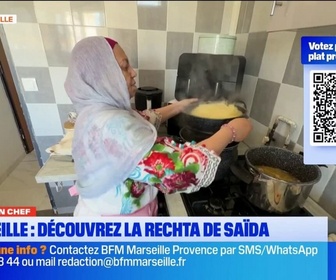 Replay Les longs formats des Locales - Une cité, Un Chef : découvrez la rechta de Saïda et le poulet au concombre de Katia