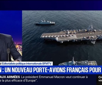 Replay BFM Grand Soir - Macron : un nouveau porte-avions français pour 2028 - 21/12
