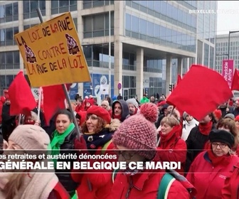 Replay Info éco - Grève générale en Belgique à l'appel d'un syndicat