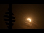 Replay Éclipse solaire partielle en accéléré depuis l'Observatoire royal de Greenwich