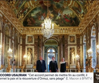 Replay BFM Première - ÉDITO - Donald Trump à Versailles: L'objectif était de l'éblouir, de l'amener à signer (l'accord de paix) en le mettant dans un cocon d'or et de fastes, ça a fonctionné