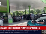 Replay BFM Première - Carburants: ruée sur les pompes à essence espagnoles