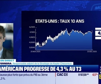 Replay BFM Bourse - Le PIB américain progresse de 4,3 % au T3 - 23/12